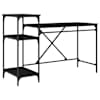 vidaXL Laud Must tamm Tehispuit 135 x 50 x 90 cm