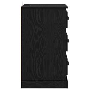 Noční skříňka Černý dub 39 x 39 x 67,5 cm kompozitní dřevo - obrázek 7