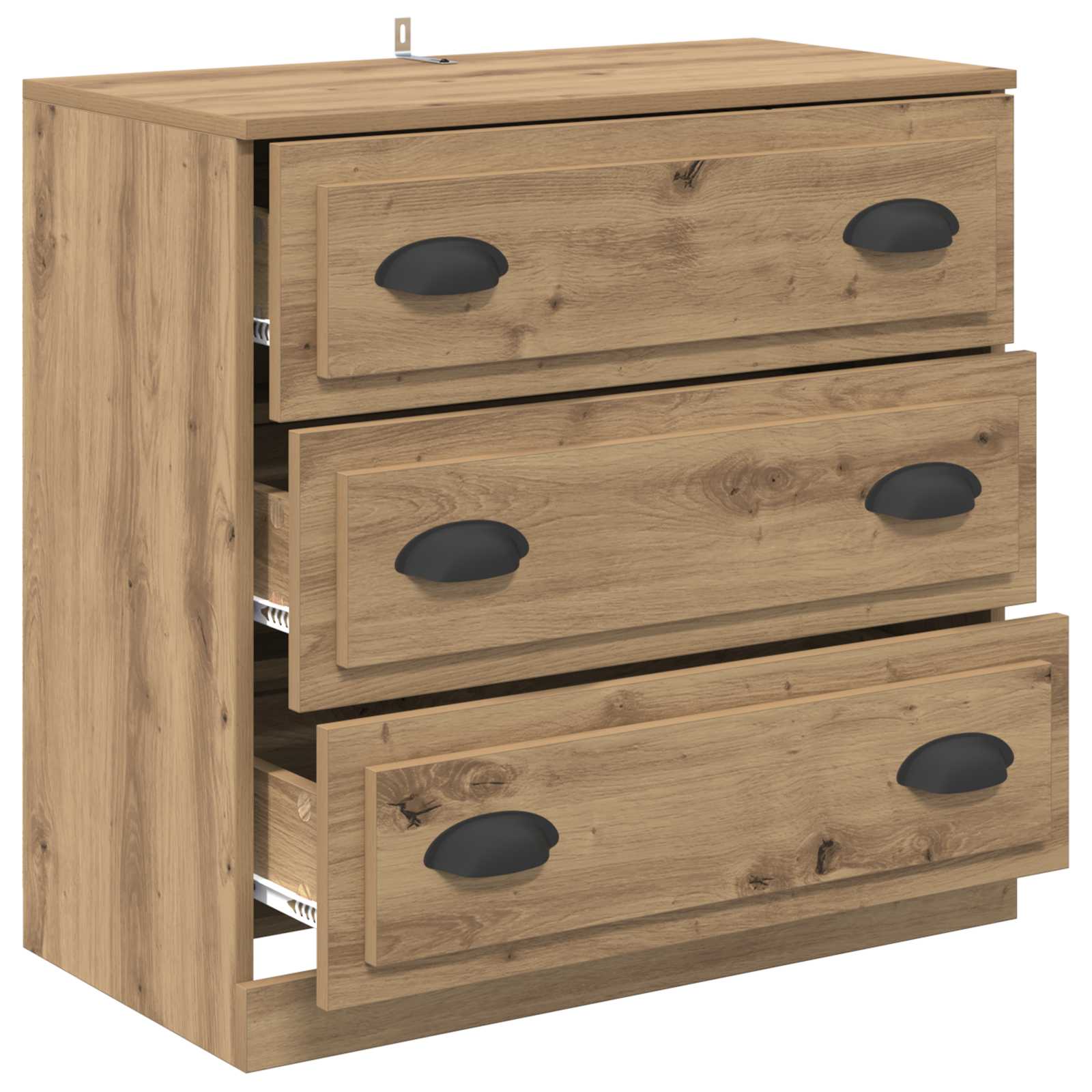 Servírovací skříň Artisanový dub 70 x 35,5 x 67,5 cm - obrázek 5