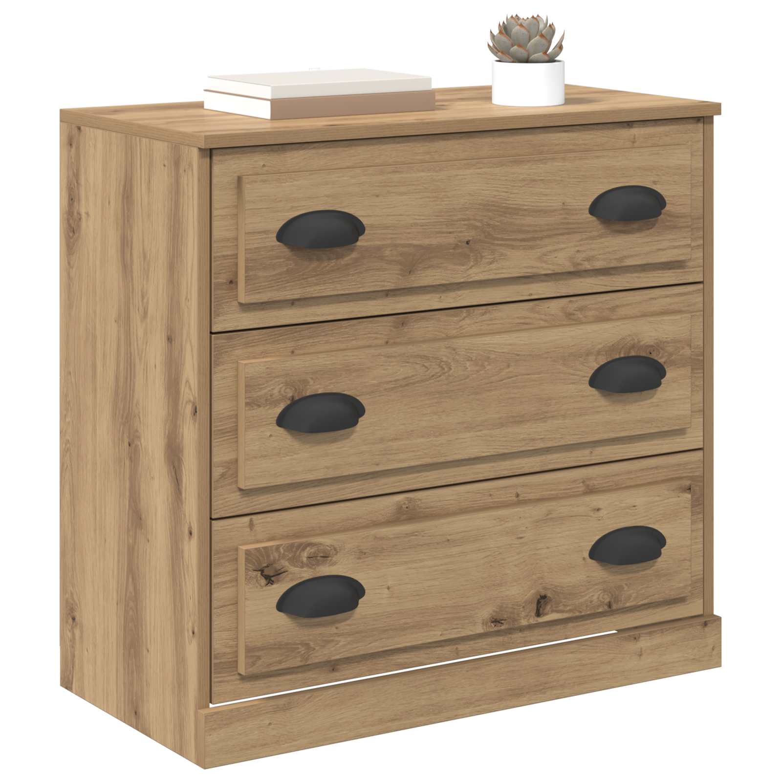 Servírovací skříň Artisanový dub 70 x 35,5 x 67,5 cm - obrázek 3
