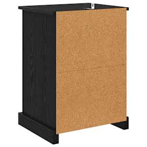 Noční skříňka 2 pcs Černý dub 36 x 43 x 60 cm kompozitní dřevo - obrázek 9