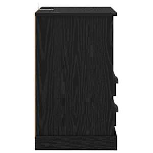 Noční skříňka 2 pcs Černý dub 36 x 43 x 60 cm kompozitní dřevo - obrázek 8