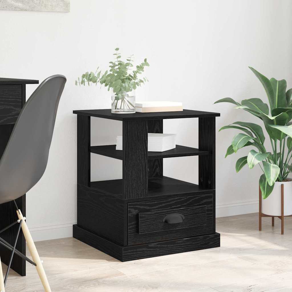 vidaXL Dulap de noapte Stejar negru 50 x 50 x 60 cm Lemn compozit