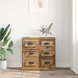 Servírovací skříň se zásuvkou Staré dřevo 70 x 35,5 x 67,5 cm - obrázek 4