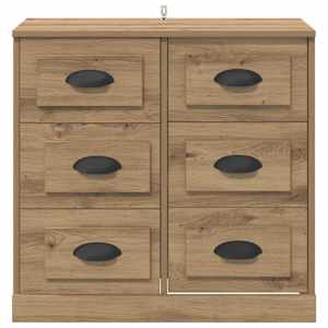 Servírovací skříň Artisanový dub 70 x 35,5 x 67,5 cm - obrázek 6
