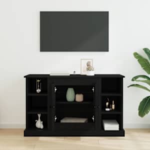 Servírovací skříň Černý dub 100 x 35,5 x 60 cm kompozitní dřevo - obrázek 4