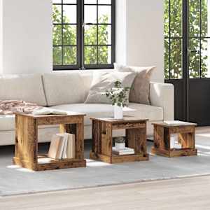 Klubska miza 3 pcs Star les Konstruiran les