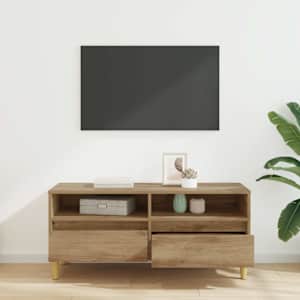 Televizní skříň 100 x 34,5 x 44,5 cm Artisanový dub - obrázek 4
