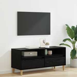 Televizní skříň Černý dub 100 x 34,5 x 44,5 cm kompozitní dřevo - obrázek 1
