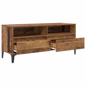 Televizní skříň se zásuvkou Staré dřevo 100 x 34,5 x 44,5 cm - obrázek 5