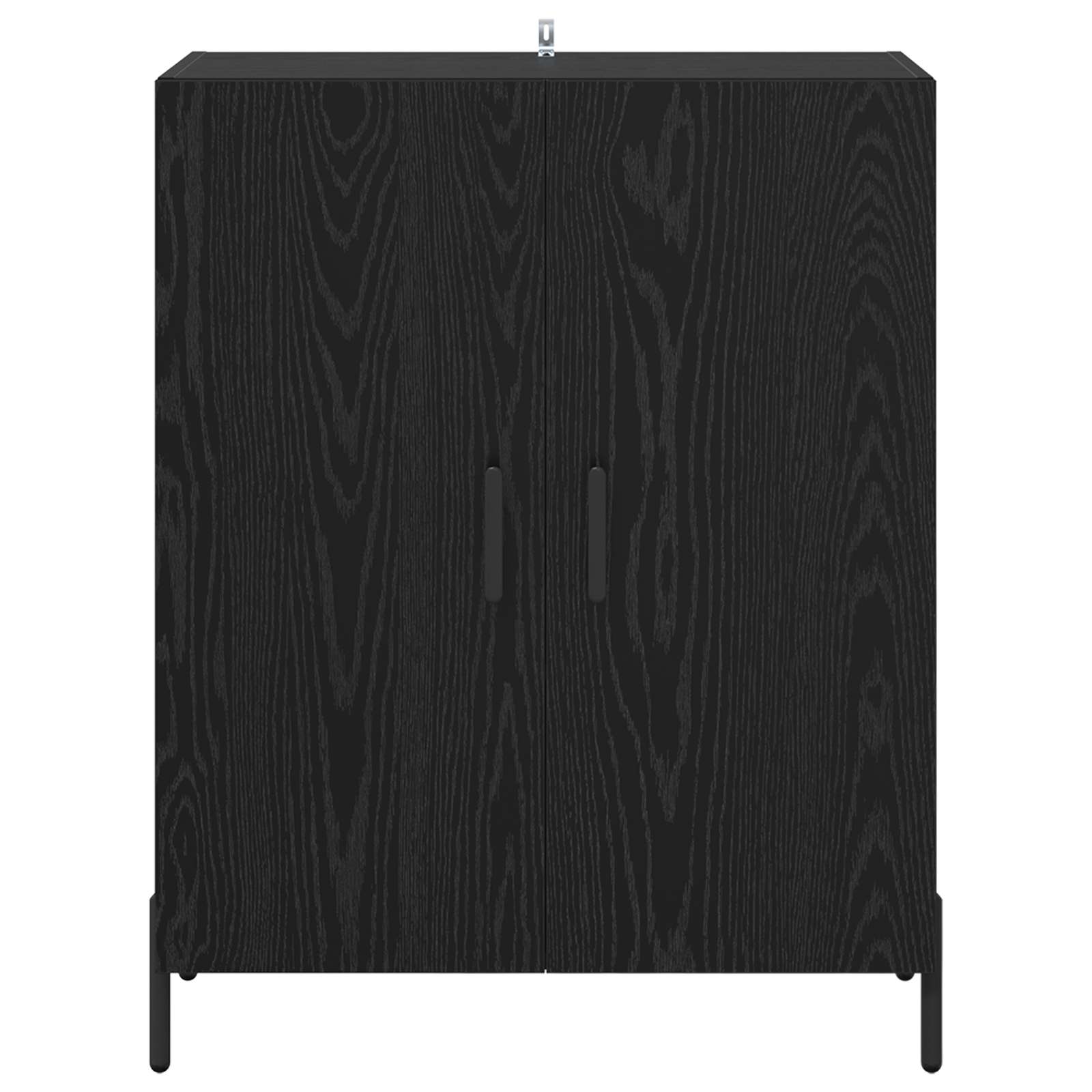 Servírovací skříň Černý dub 69,5 x 34 x 90 cm kompozitní dřevo - obrázek 6