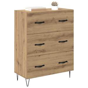 Servírovací skříň Artisanový dub 69,5 x 34 x 90 cm - obrázek 3