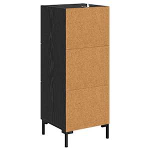 Servírovací skříň Černý dub 34,5 x 34 x 90 cm kompozitní dřevo - obrázek 8