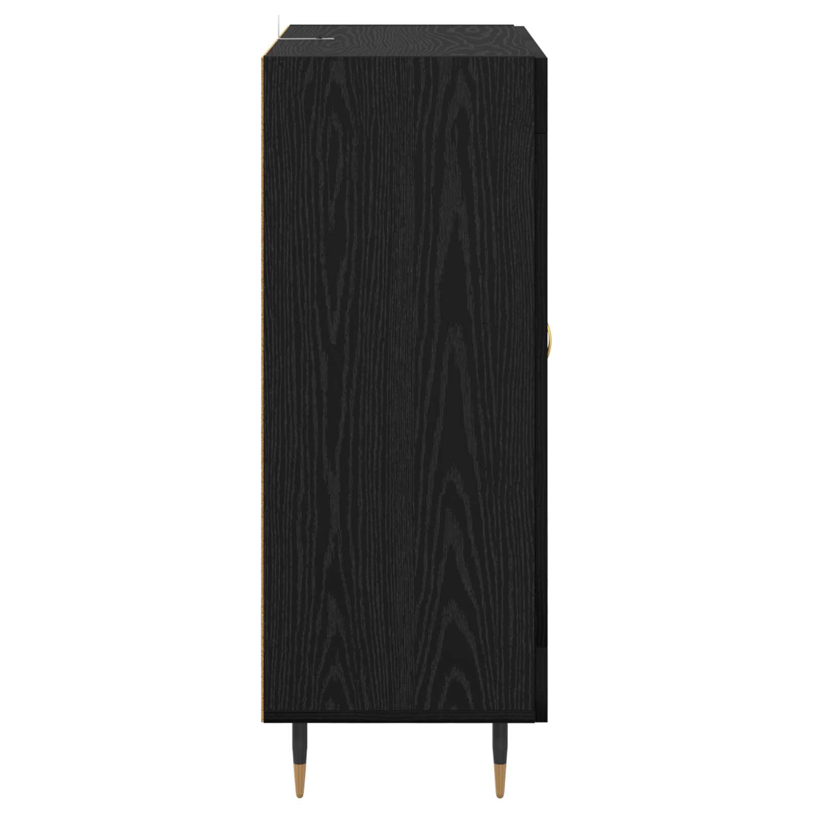 Strani šal Črna Orehovina 69,5 x 34 x 90 cm Konstruiran les - slika 7