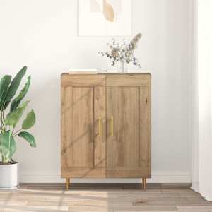 Servírovací skříň Artisanový dub 69,5 x 34 x 90 cm - obrázek 4
