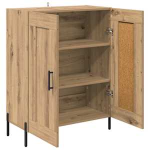 Servírovací skříň Artisanový dub 69,5 x 34 x 90 cm - obrázek 5