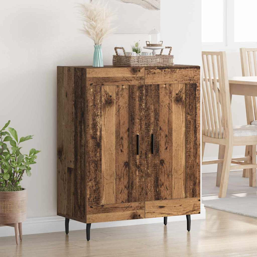 vidaXL Sideboard Altholz 69,5 x 34 x 90 cm Verbundholz und Eisen