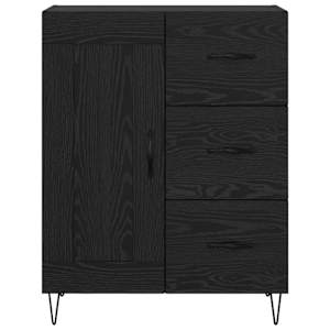 Servírovací skříň Černý Dub 69,5 x 34 x 90 cm Dřevěný materiál - obrázek 6