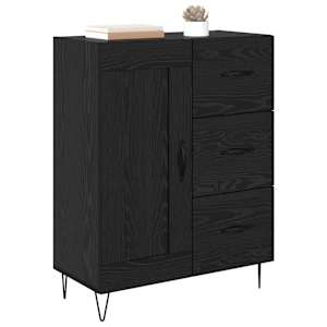 Servírovací skříň Černý Dub 69,5 x 34 x 90 cm Dřevěný materiál - obrázek 3