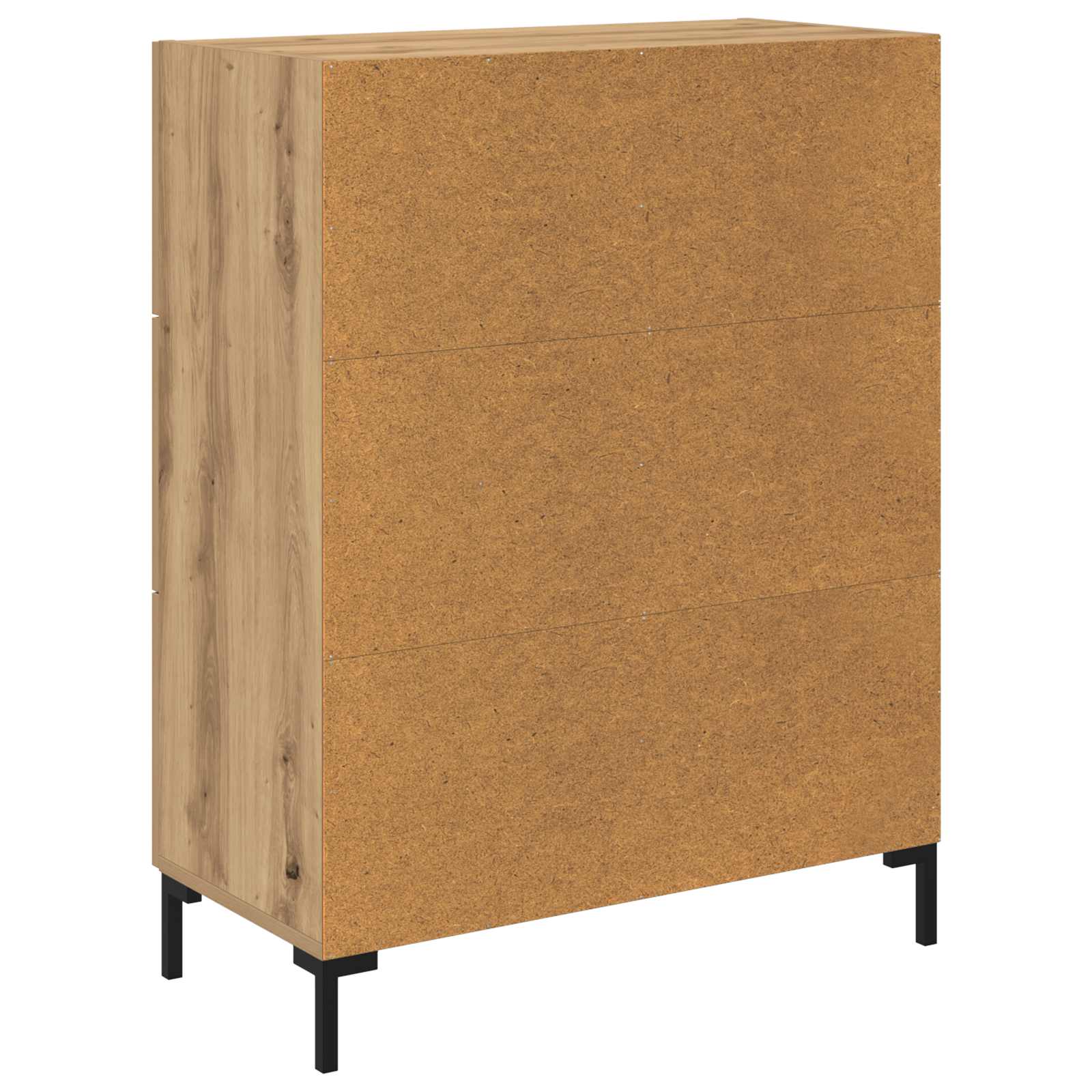 Strani šal artisan hrast 69,5 x 34 x 90 cm Konstruiran les - slika 8