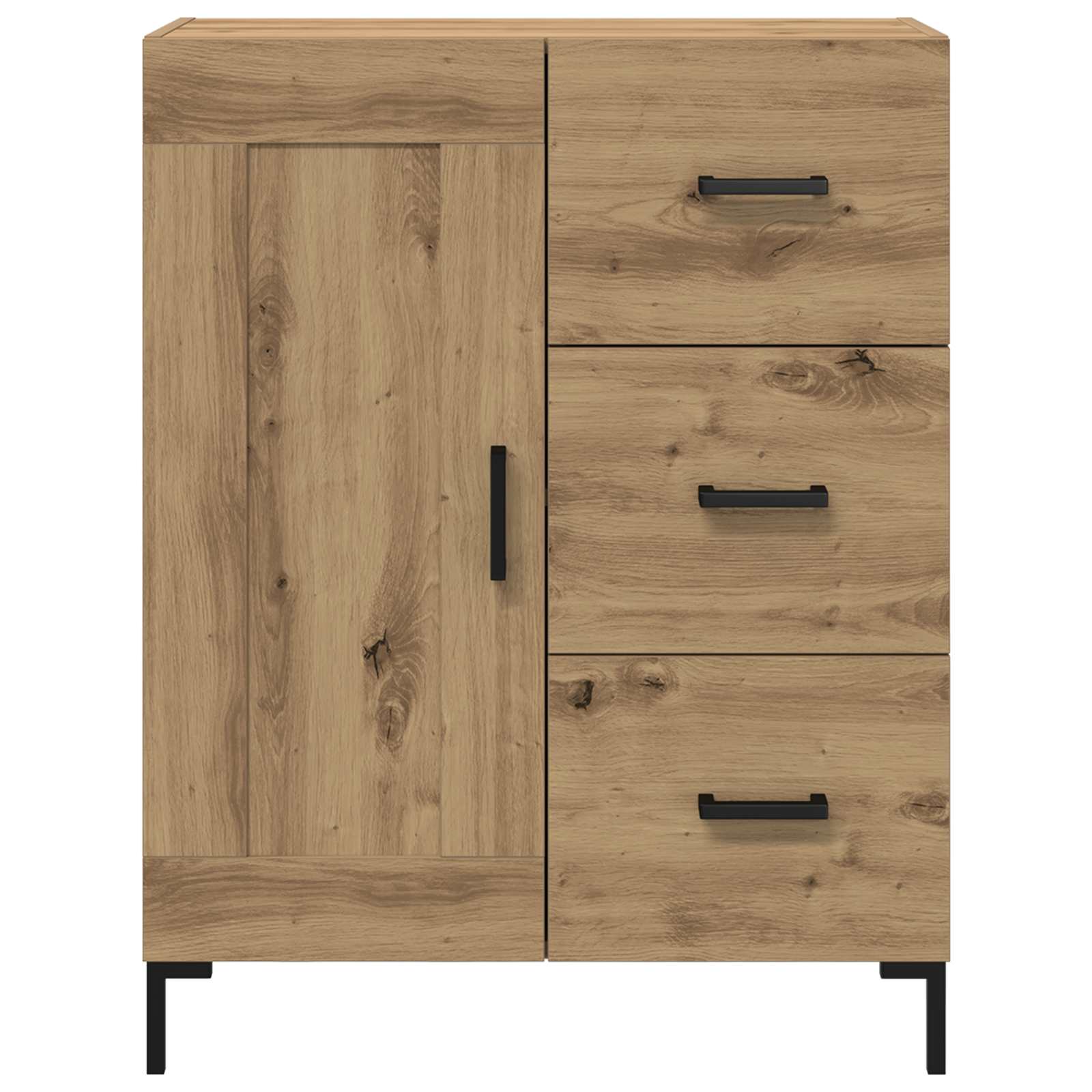 Strani šal artisan hrast 69,5 x 34 x 90 cm Konstruiran les - slika 6
