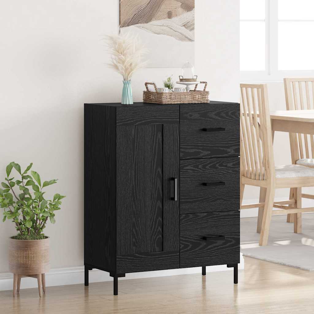 Bufete și comode - Bufet cu sertar Stejar negru 69.5 x 34 x 90 cm Lemn compozit