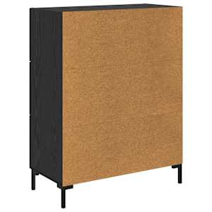 Servírovací skříň Černý dub 69.5 x 34 x 90 cm Kompozitní dřevo - obrázek 8