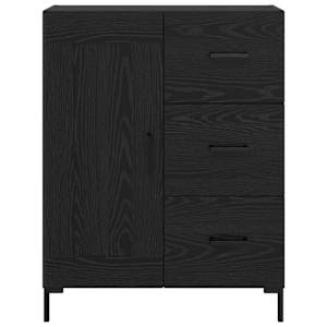Servírovací skříň Černý dub 69.5 x 34 x 90 cm Kompozitní dřevo - obrázek 6