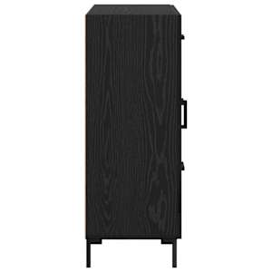 Servírovací skříň Černý dub 69.5 x 34 x 90 cm Kompozitní dřevo - obrázek 7
