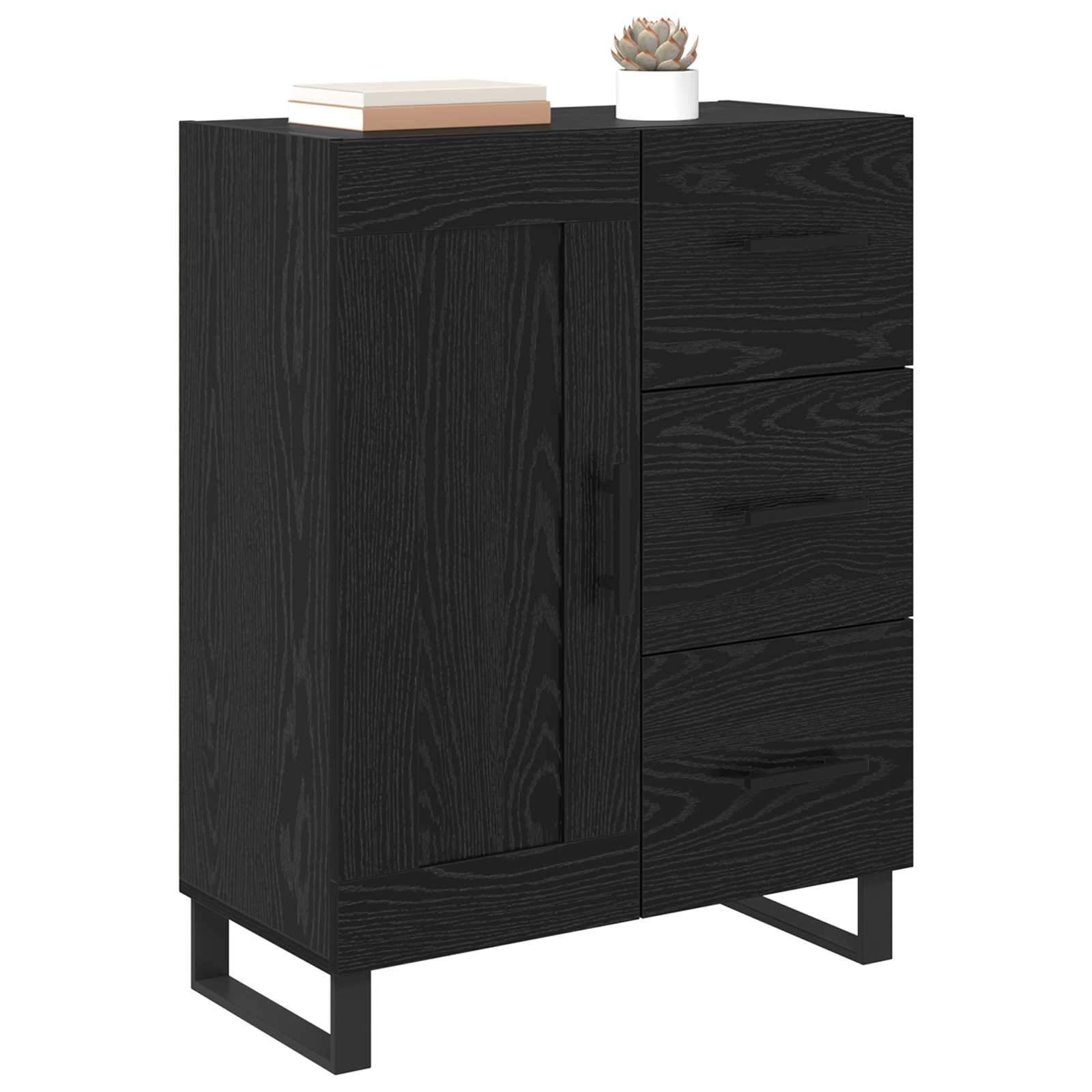 Strani šal s predalom Črna Orehovina 69,5 x 34 x 90 cm - slika 3