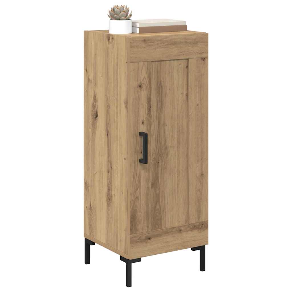 vidaXL Dressoir Olden Artisan Eiken 34,5 x 34 x 90 cm