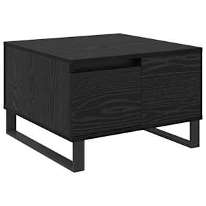 vidaXL Kohvilaud Must tamm 55 x 55 x 36,5 cm Tehispuit