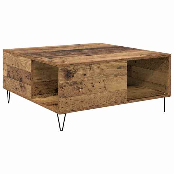 vidaXL Kohvilaud Vana puit 80 x 80 x 36,5 cm Tehispuit