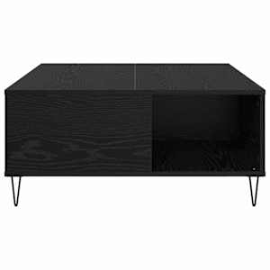 Konferenční stolek Černý dub 80 x 80 x 36,5 cm kompozitní dřevo - obrázek 6