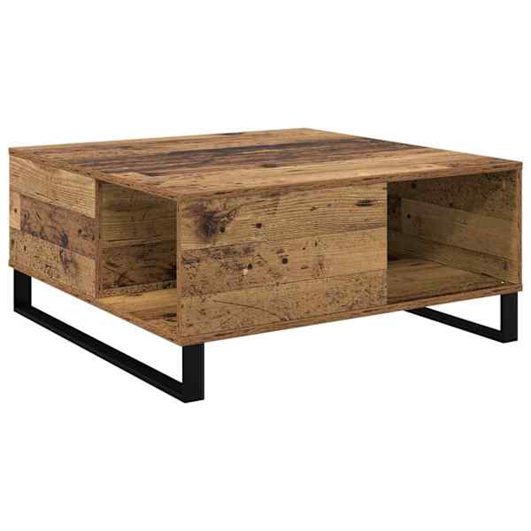 vidaXL Kohvilaud Vana puit 80 x 80 x 36,5 cm Tehispuit