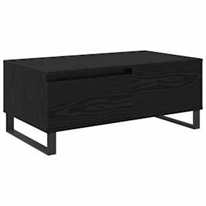 vidaXL Kohvilaud Must tamm 90 x 50 x 36,5 cm Tehispuit