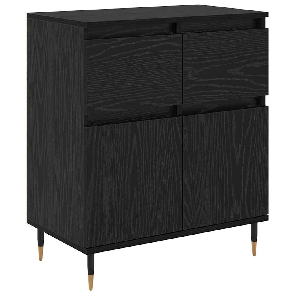 Thumbnail - vidaXL Sideboard mit Schubladen Schwarz Eichen-Optik 60 x 35 x 70 cm