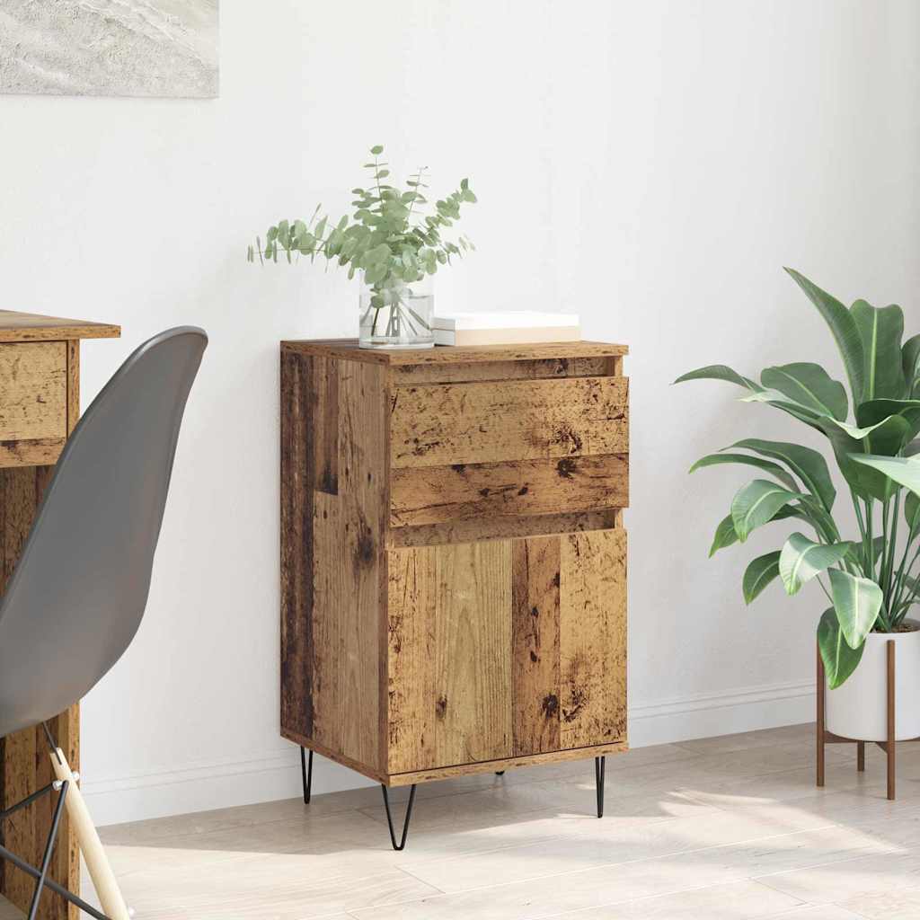vidaXL Serviesskap Gammelt tre 35 x 40 x 70 cm Konstruert tre