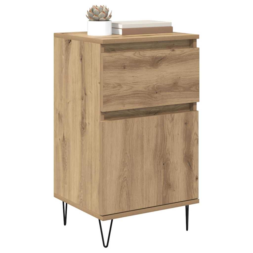 vidaXL Dressoir artisanaal eikenkleurig 35 x 40 x 70 cm Bewerkt hout