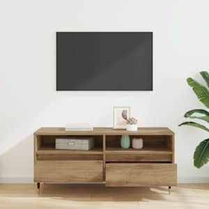Televizní skříň se zásuvkou Artisanový dub 100 x 34,5 x 44,5 cm - obrázek 4