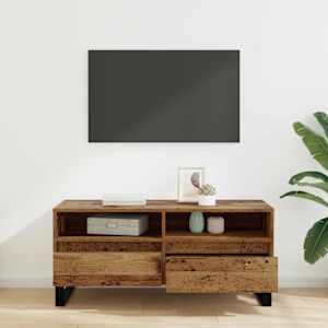 Televizní skříň se zásuvkou Staré dřevo 100 x 34,5 x 44,5 cm - obrázek 4