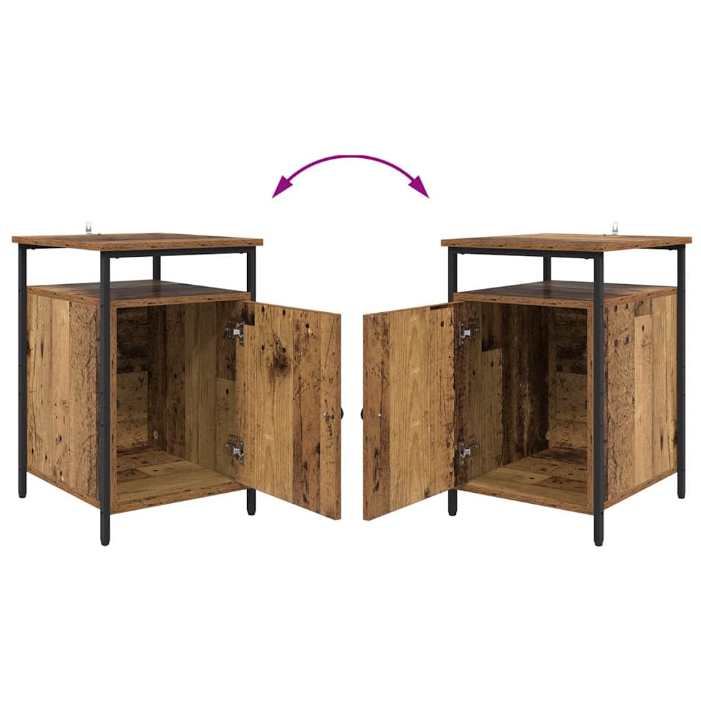 Nočna omarica 2 pcs Star les 40 x 42 x 60cm Konstruiran les - slika 13