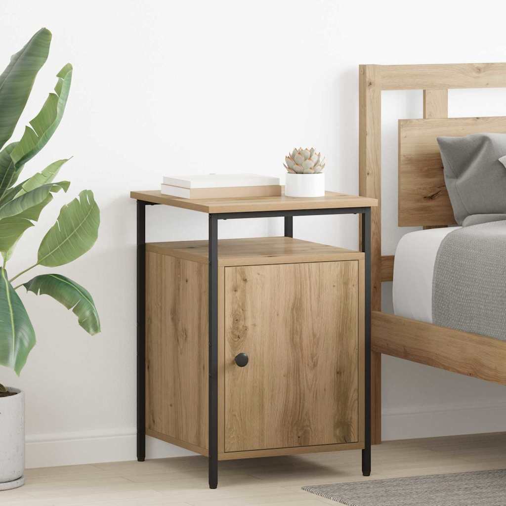 Mobilă și Mobilier - Dulap de noapte stejar artizanal 40 x 42 x 60cm Lemn compozit