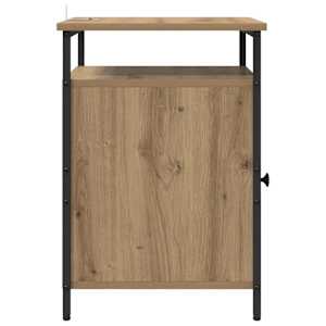 Noční skříňka 2 pcs Artisanový dub 40 x 42 x 60cm - obrázek 8