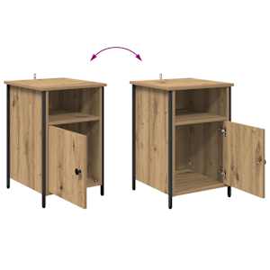 Noční skříňka 2 pcs Artisanový dub 40 x 42 x 60 cm - obrázek 13