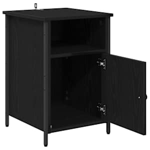 Noční skříňka 2 pcs Černý dub 40 x 42 x 60 cm kompozitní dřevo - obrázek 5