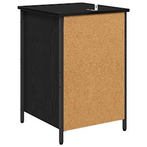 Noční skříňka 2 pcs Černý dub 40 x 42 x 60 cm kompozitní dřevo - obrázek 9