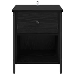 Noční skříňka 2 pcs Černý dub 40 x 42 x 50 cm kompozitní dřevo - obrázek 7