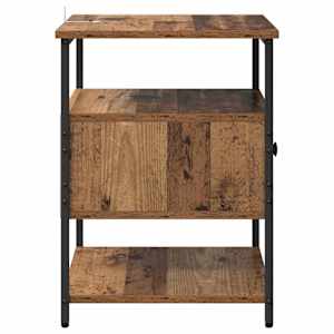 Noční skříňka se zásuvkou 2 pcs Staré dřevo 40 x 42 x 56 cm - obrázek 8