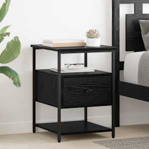 Nočna omarica Črna Orehovina 40 x 42 x 56 cm Konstruiran les